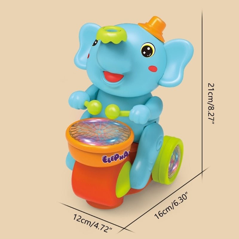 MelodyMaatje Drum Olifant - Muzikale Leerervaring voor Baby's