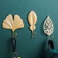 LeafLine - Luxe Gouden Blad Wandhaak voor Elke Interieur