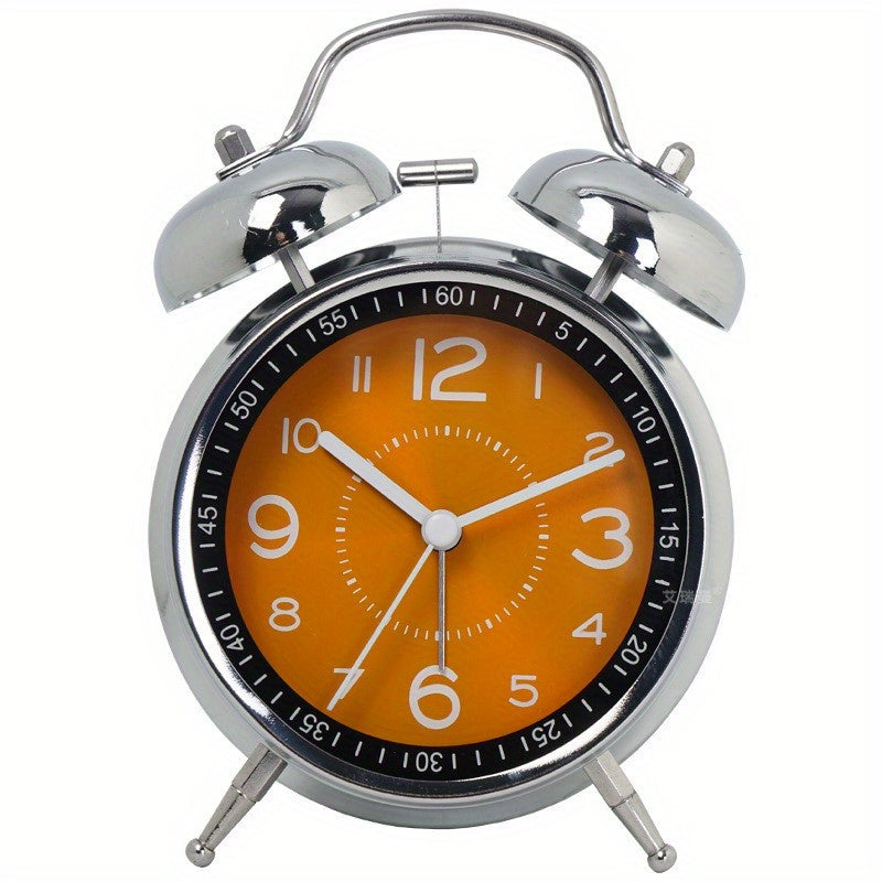 RetroBell Clock – Stijlvolle Stille Wekker met Verlichting