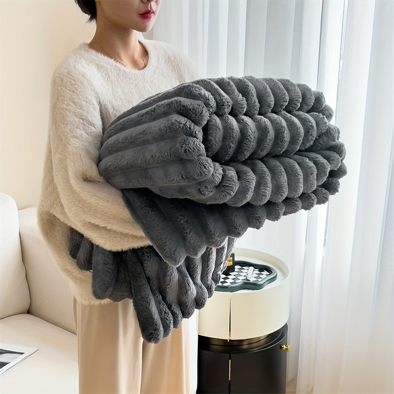 LuxFaux – Luxe Konijnenvacht Deken voor Ultiem Comfort