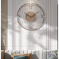NatureTime - Rustieke Houten Wandklok van 35 cm