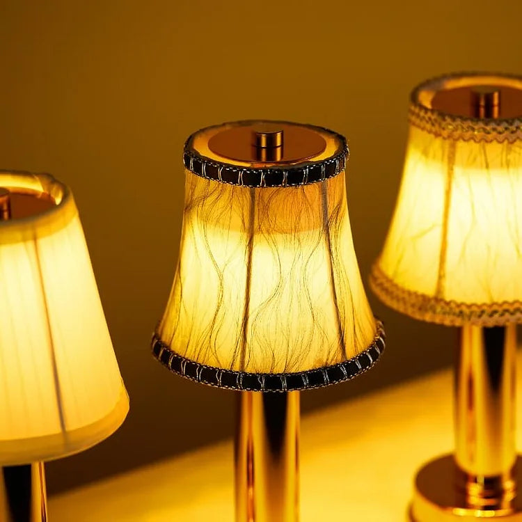 LuxeSilk Wireless Table Lamp - Elegant Draadloze Tafellamp voor Sfeervolle Ruimtes
