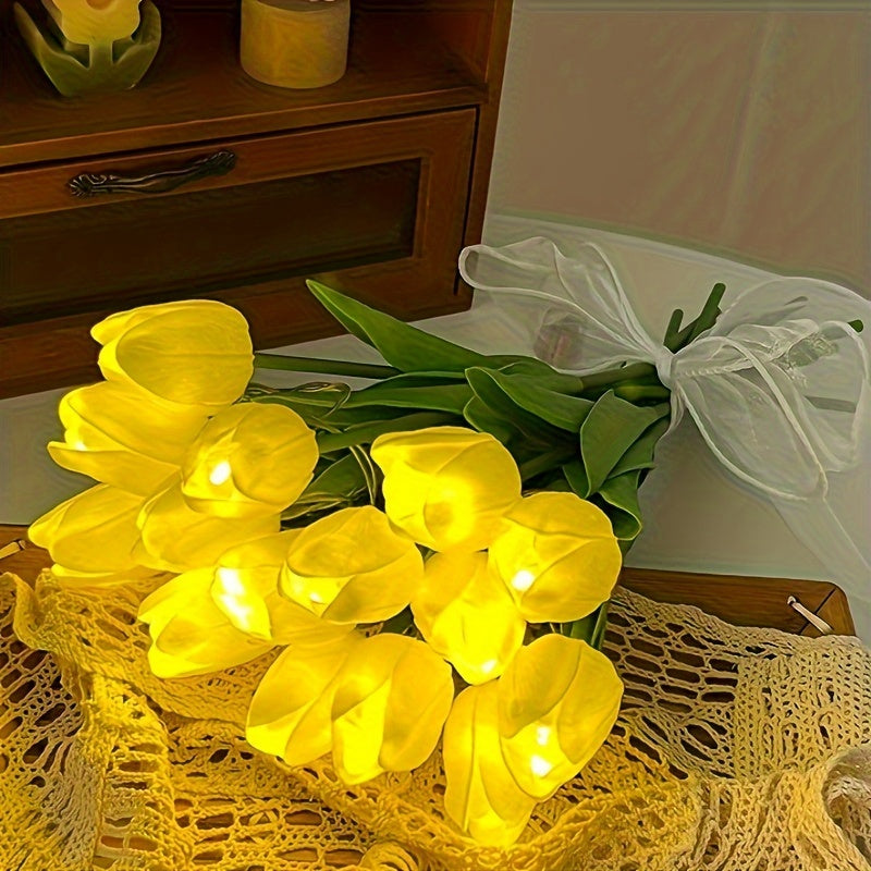 LumiBloom – 10x Tulp LED Tafellampen Boeket