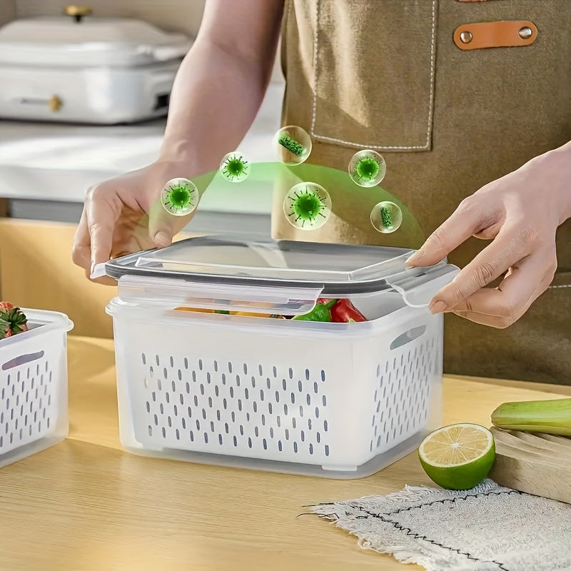 EcoSafe - Herbruikbare Voedselopslagdozen Set van 4