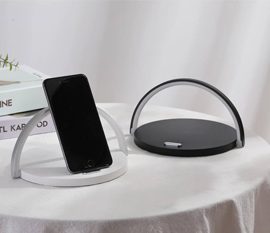 Bowlight Design™ - Stijlvolle 3-in-1 Nachtlamp met Qi-oplader