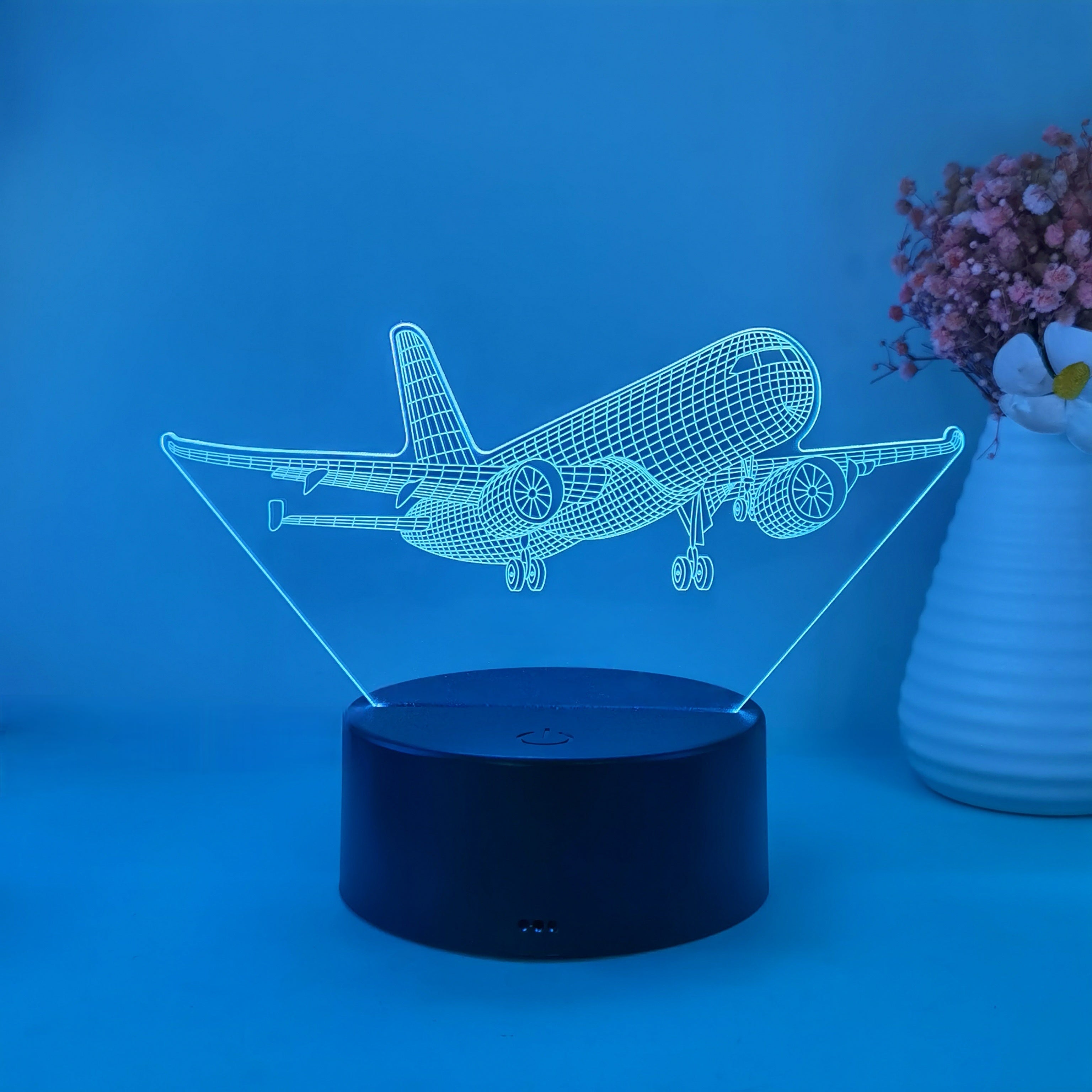 SkyGlow – 3D Vliegtuig LED Nachtlamp met USB