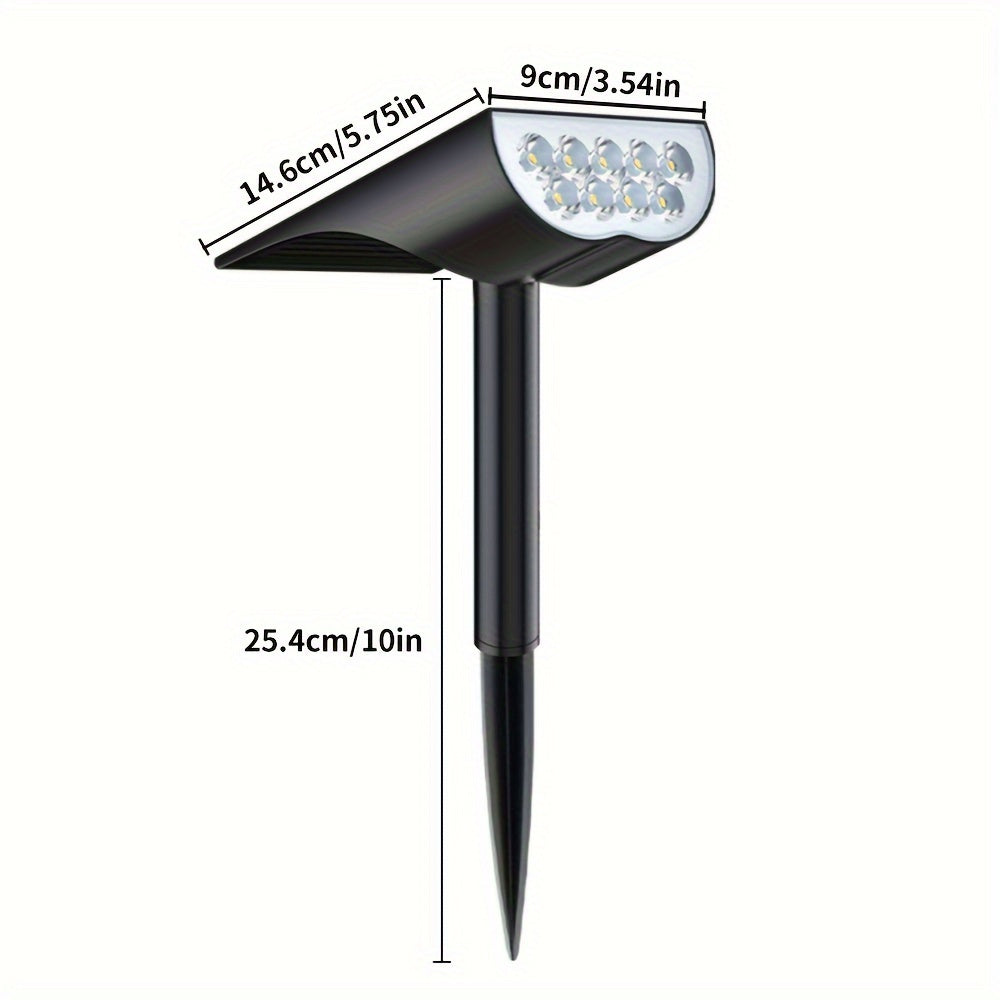 SolarGlow – 9 LED Tuinspotlampen voor Buiten