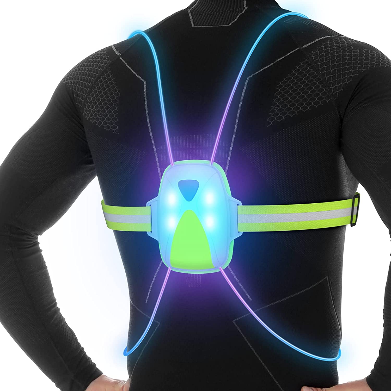 ReflectGlow - Verlicht Hardloopveiligheidsvest voor Buiten