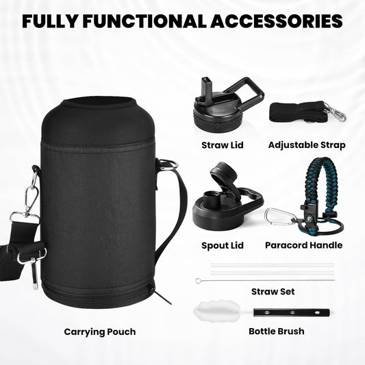 HydraPure – Duurzame Waterfles met Paracord Handvat