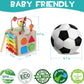 Stijlvolle 8-in-1 Montessori Activiteitenkubus - Educatief Speelplezier voor Baby's