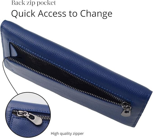 Renée Wallet - Ultra-dunne RFID Leren Portemonnee