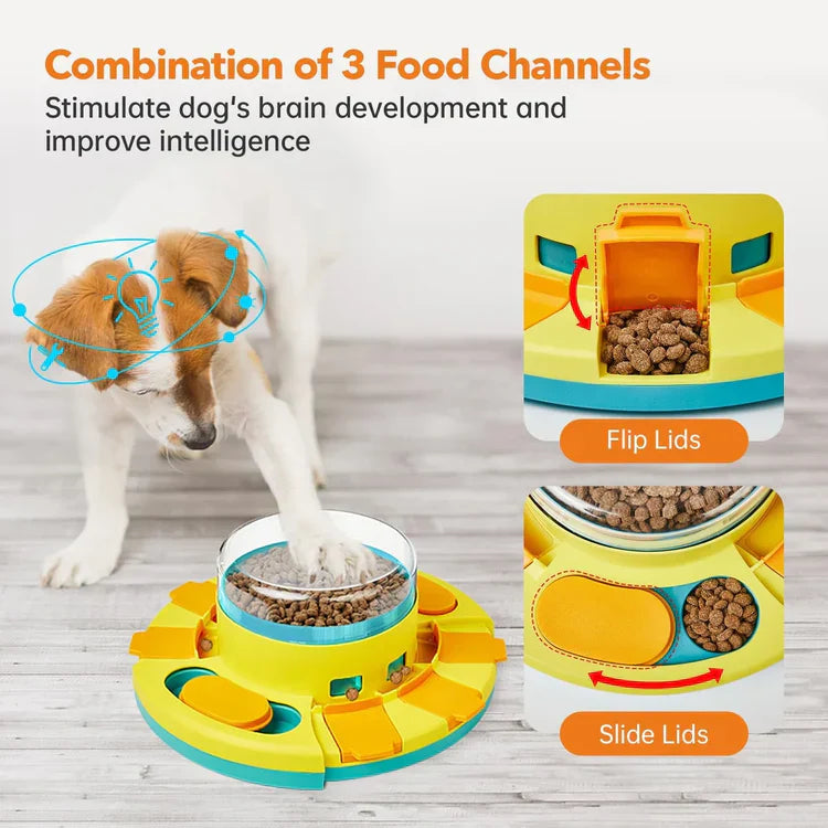 PuzzleFeast Pet Feeder - Interactief Voederspel voor Huisdieren