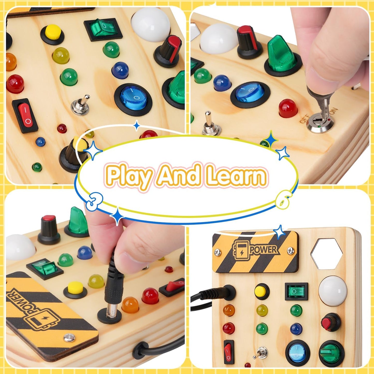 Montessori Peuter Prikbord - Ontdekken met Creatieve Lichten