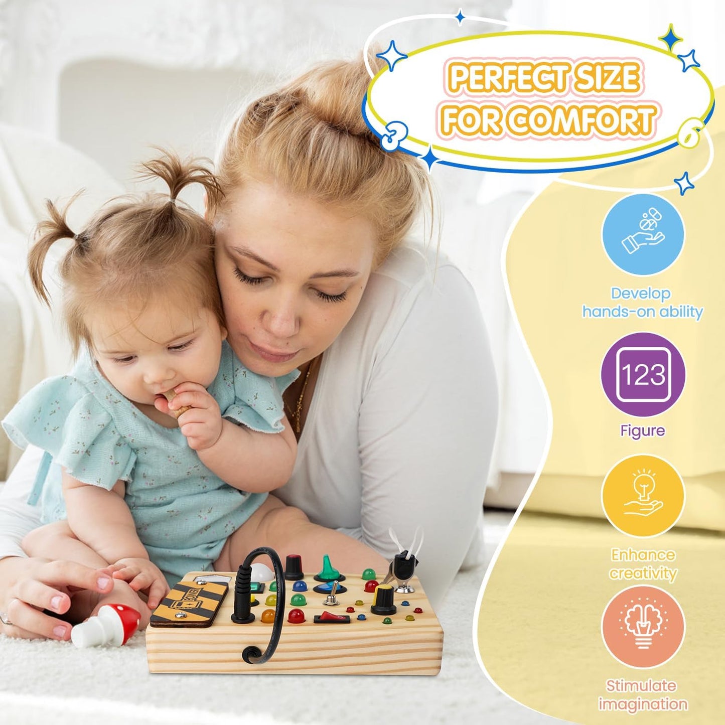Montessori Peuter Prikbord - Ontdekken met Creatieve Lichten