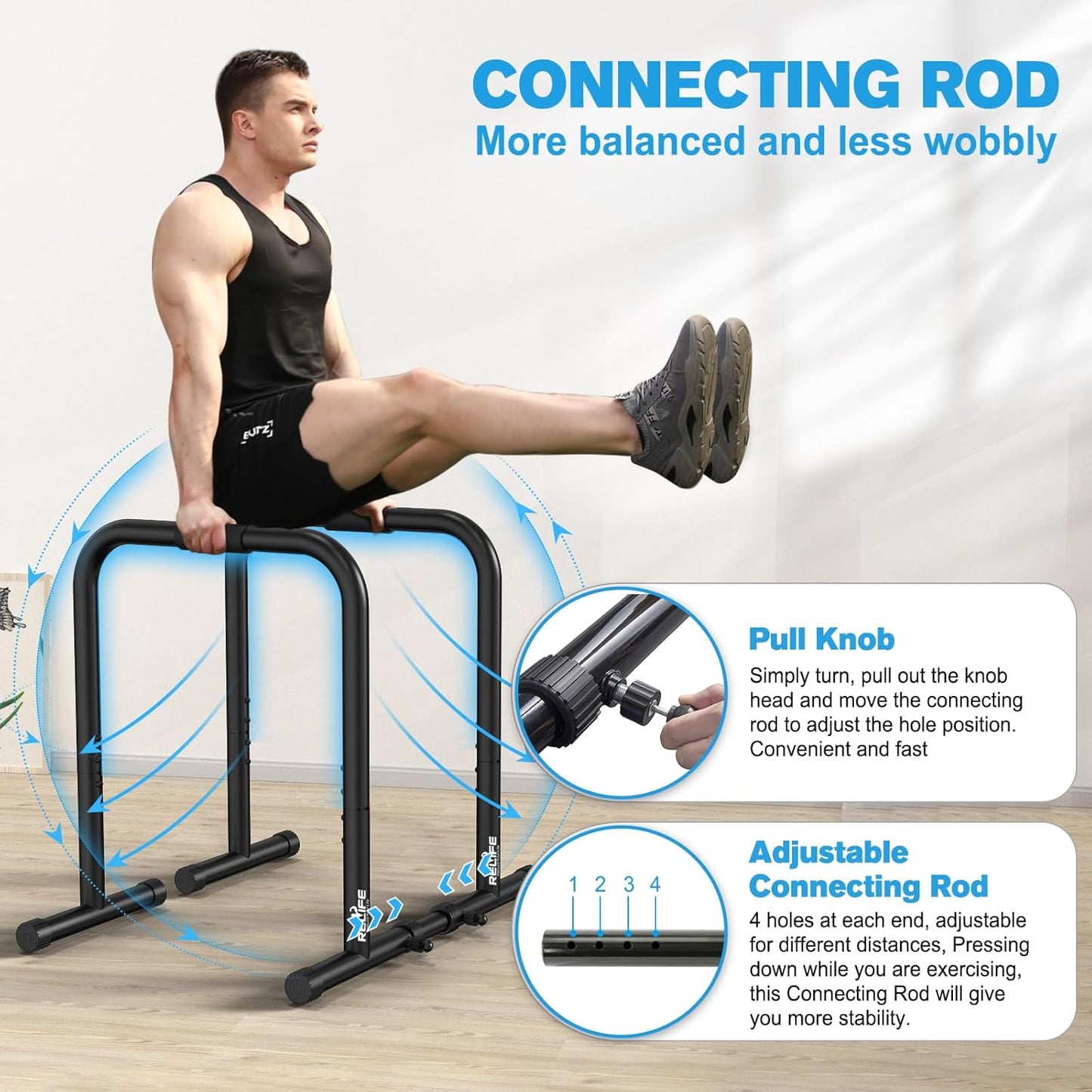 PowerDip - Stevige Dip Station & Push-up Stand