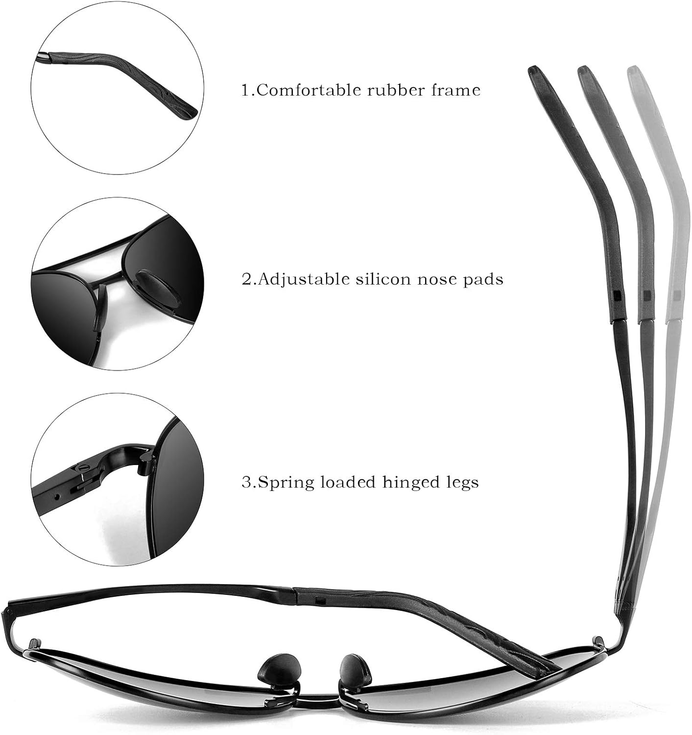 Joey – Luxe Gepolariseerde Aviator Zonnebril