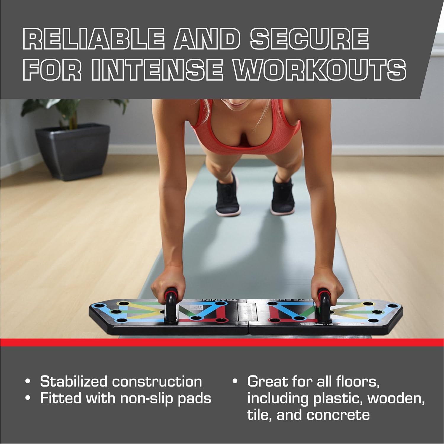 FlexiFit - Vouwbaar Push-Up Trainingsbord met Kleurcodering