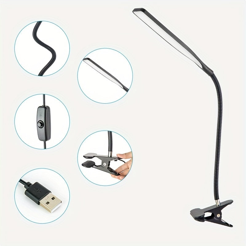 FlexiGlow - Verstelbare LED Bureaulamp met Klem
