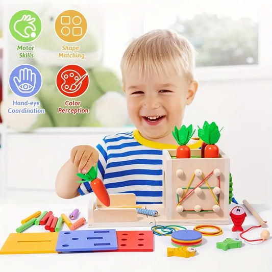 Creatieve 8-in-1 Montessori Speelset - Voor Avontuurlijke Baby's