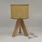 DecoGlow Lamp - Houten Tafellamp met USB Oplader