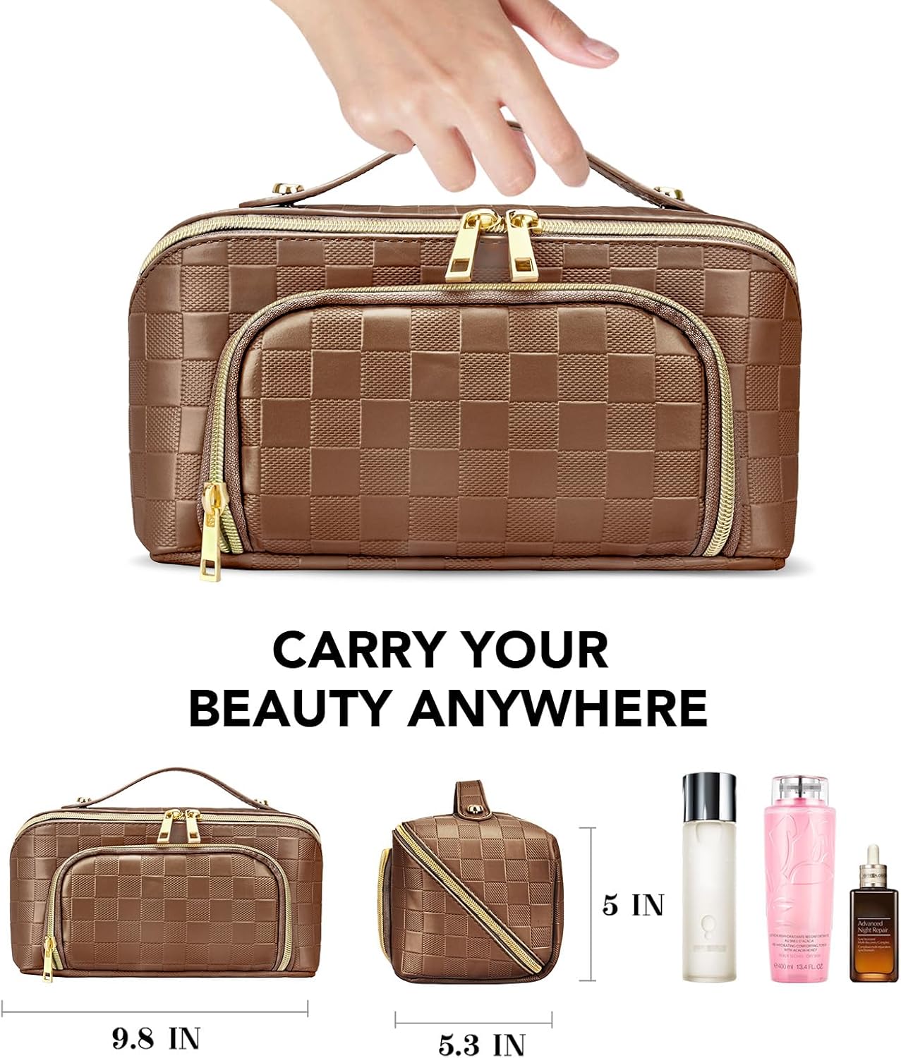 GlamBag - Waterdichte Make-up Reistas met Grote Capaciteit