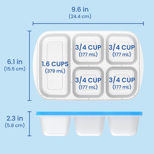 EcoStore - Duurzame 5-vak Opbergdozen Set van 8