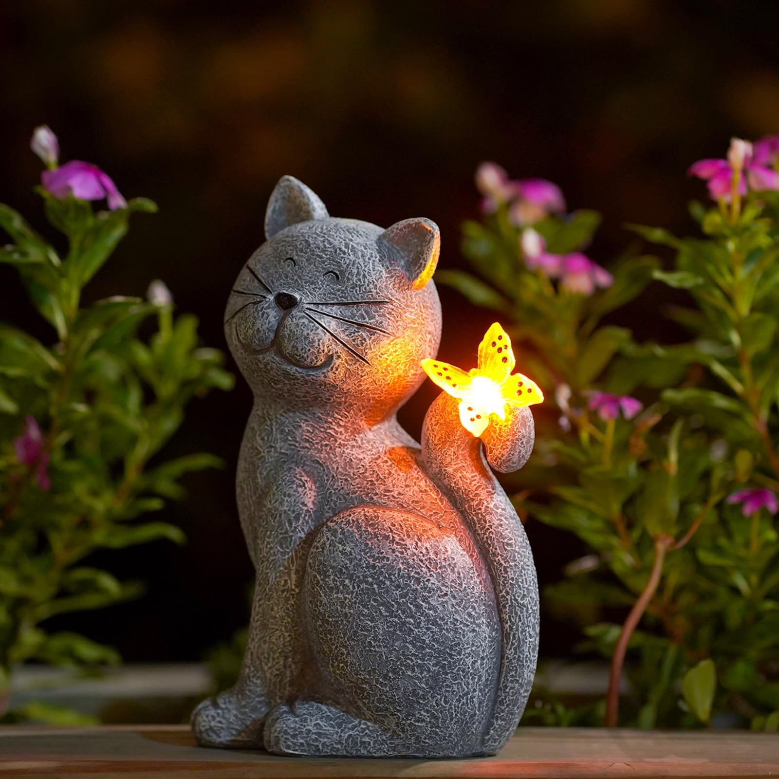 EnchantedKitty - Elegante Decoratieve Kat voor Buitenruimte