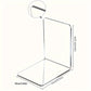 ClearView - Elegante L-vormige Boekenstandaard van Acryl