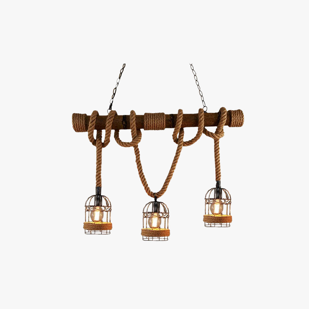 AlessioGlow - Retro Metal Hout Hanglamp voor Sfeervolle Interieurs