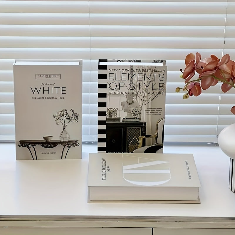 ChicDecor - Set van 3 Elegante Boeken voor Interieurstijl