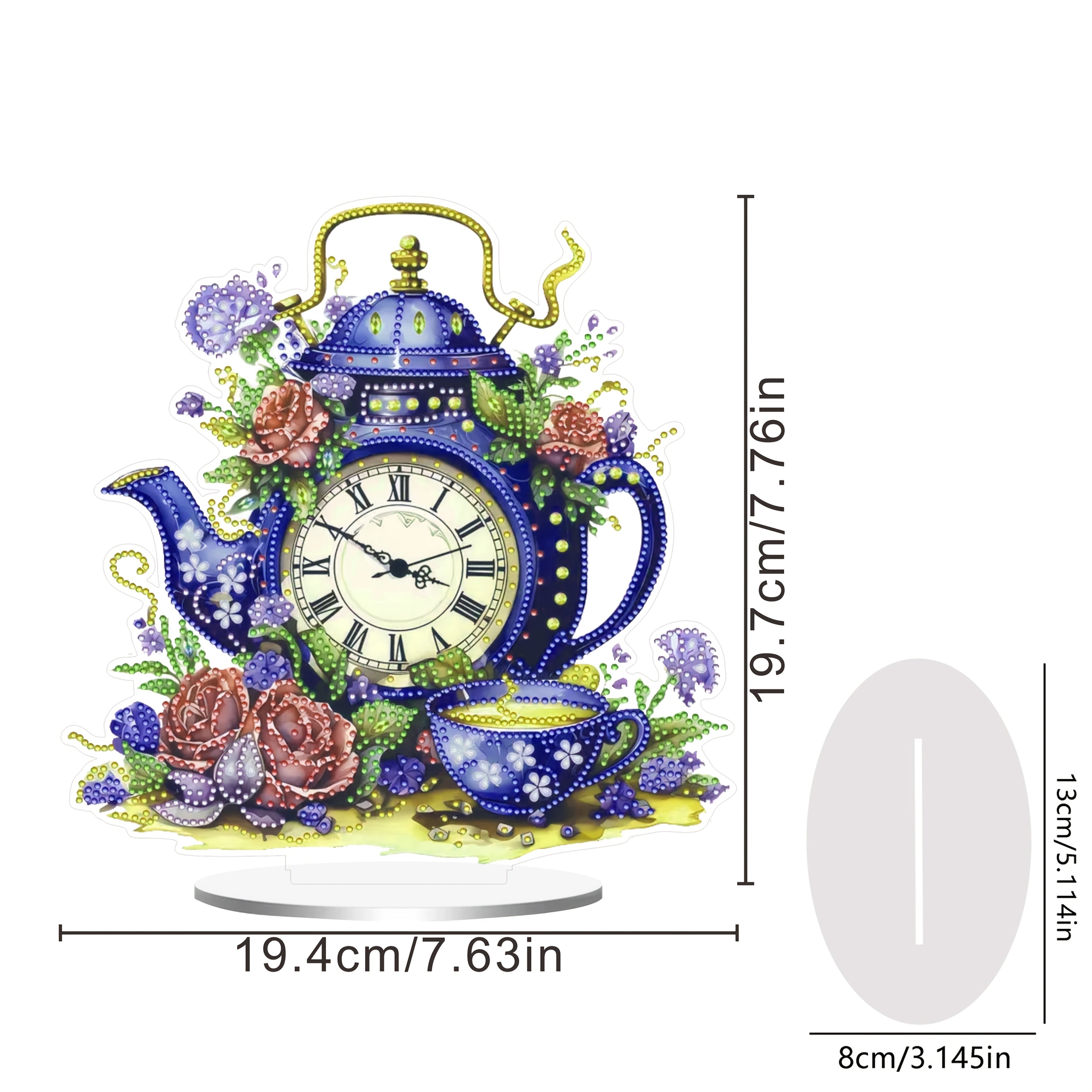 DecoClock - Stijlvolle Acryl Theepot Klok