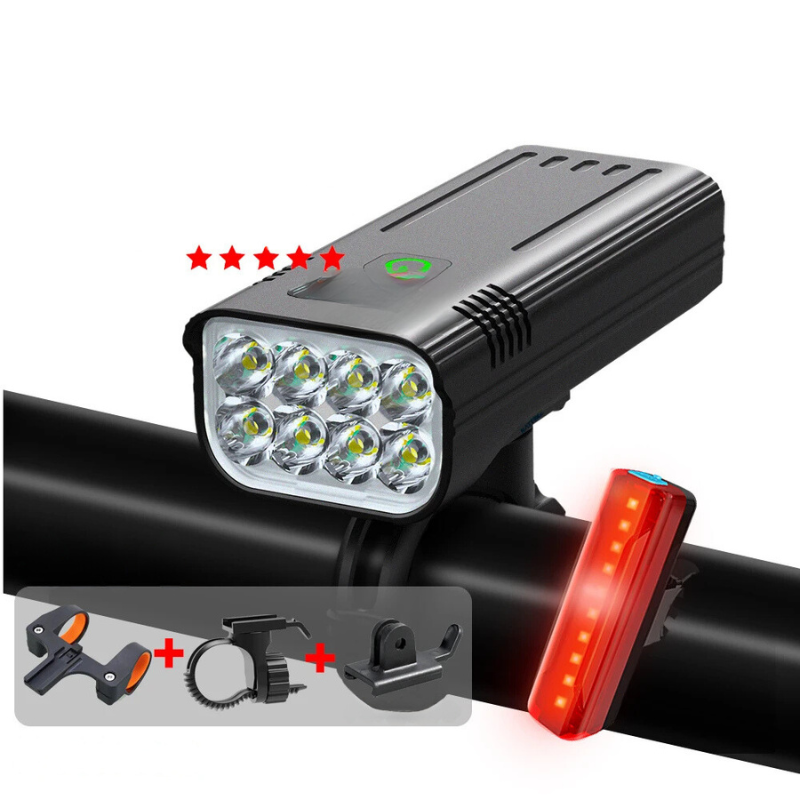 LuminousRide - Oplaadbare Fietsverlichting 5000LM
