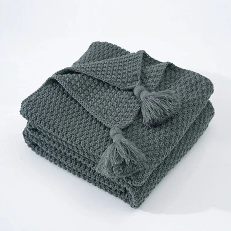NordicCozy – Handgeweven Woldeken met Franje