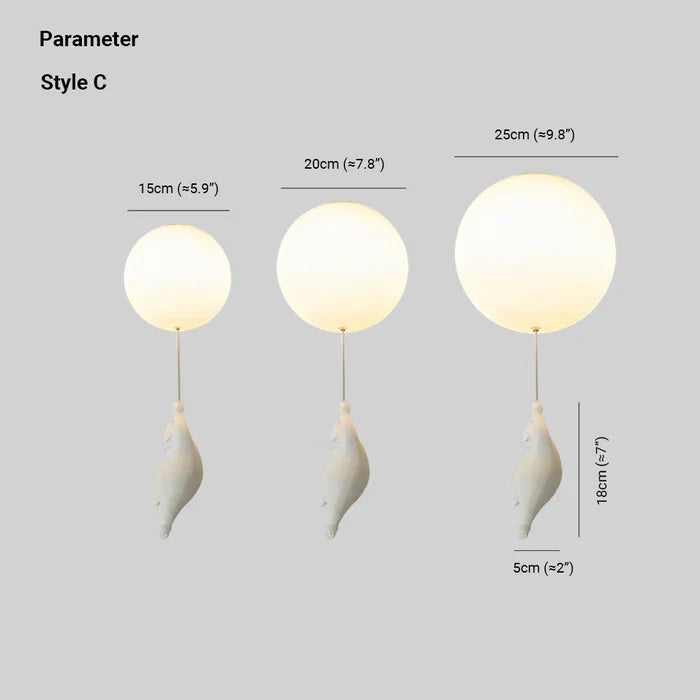 CloudBear – Speelse Kinderplafondlamp met Ballon