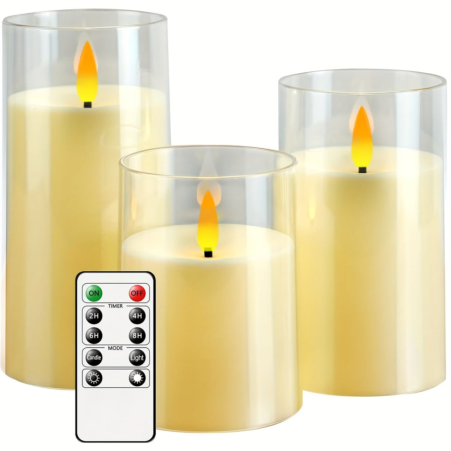 FlamelessGlow - Magische LED Kaarsen Set met Afstandsbediening
