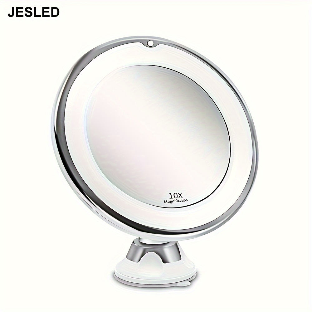 JESLED 10X – Draaibare Make-up Spiegel met Verlichting