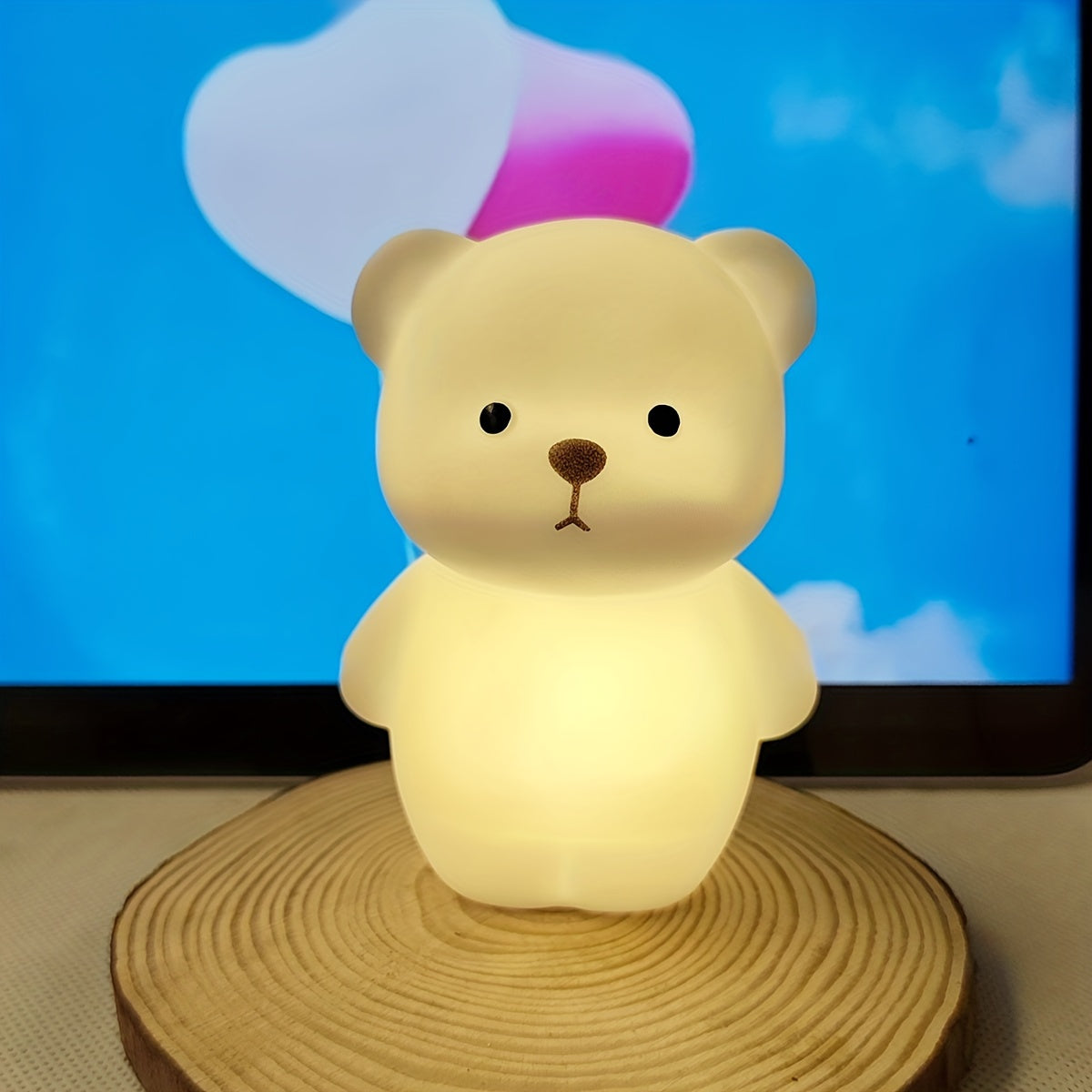 RusticBear - Beren Nachtlamp met LED Verlichting