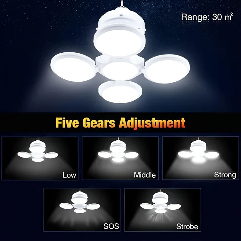 SolarFold Lamp - Draagbare Oplaadbare LED Kamperverlichting