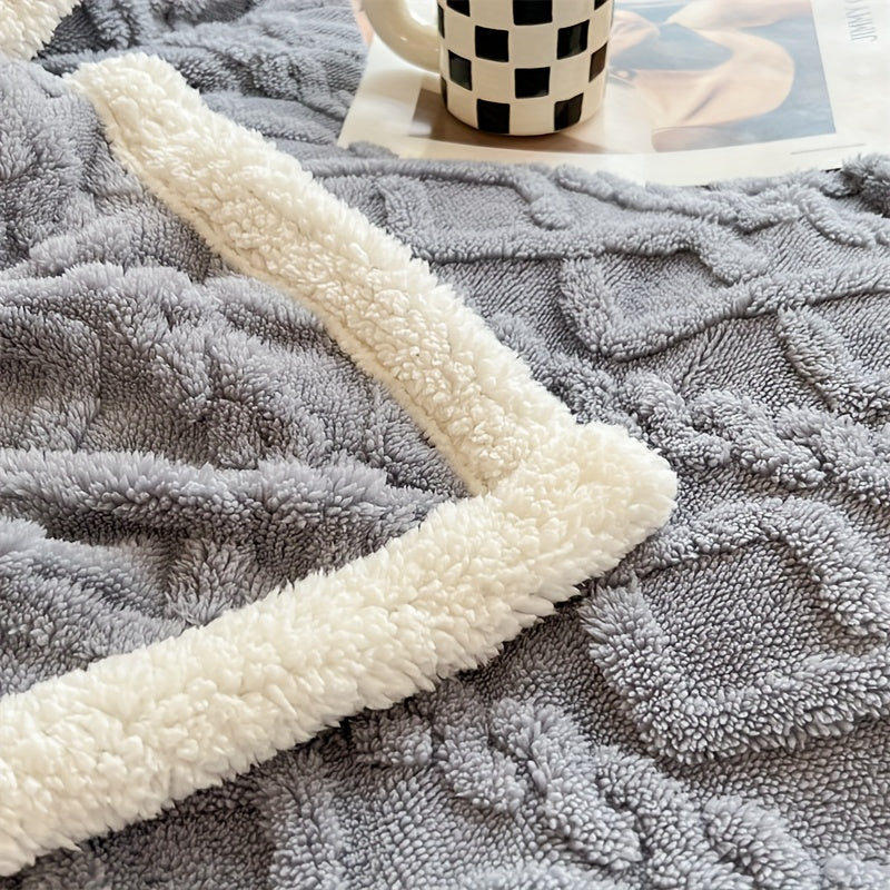 Vintage Luxe Dubbelzijdige Fleece Deken - Onmisbaar voor Winter