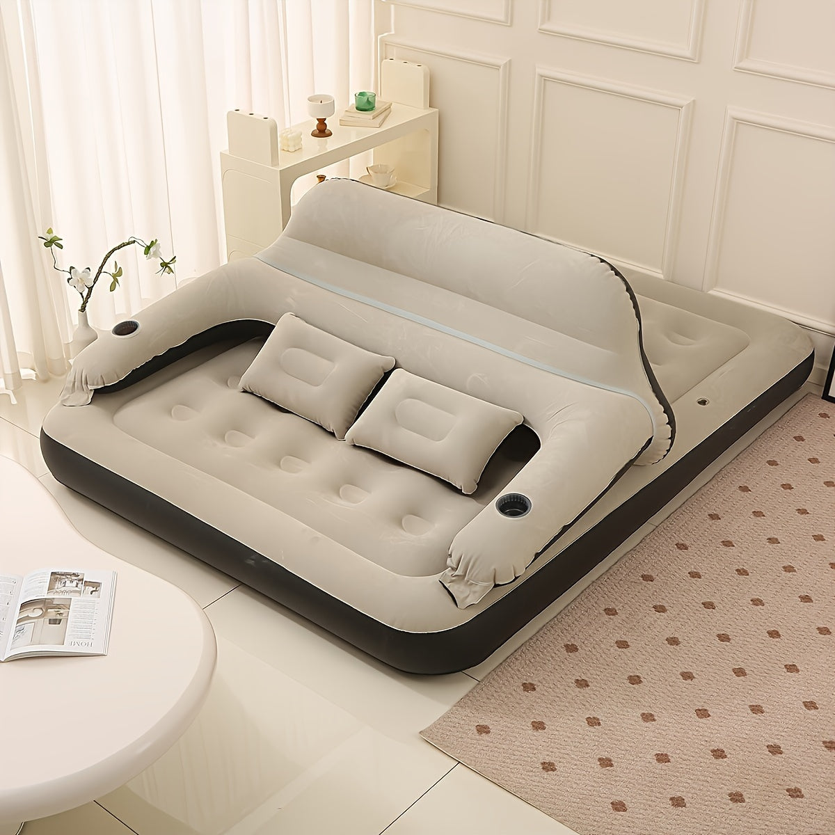 AirComfort Mattress - Opblaasbaar met Rugsteun voor Luxe