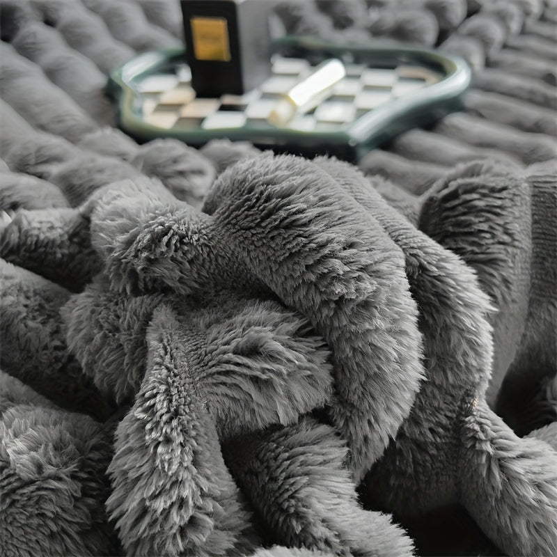 LuxFaux – Luxe Konijnenvacht Deken voor Ultiem Comfort