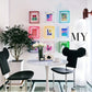 VividFrame – Kleurrijke Transparante Fotolijst voor Muur en Tafel