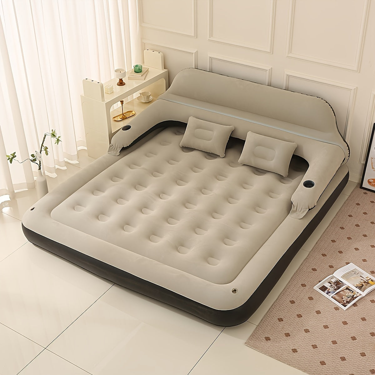 AirComfort Mattress - Opblaasbaar met Rugsteun voor Luxe