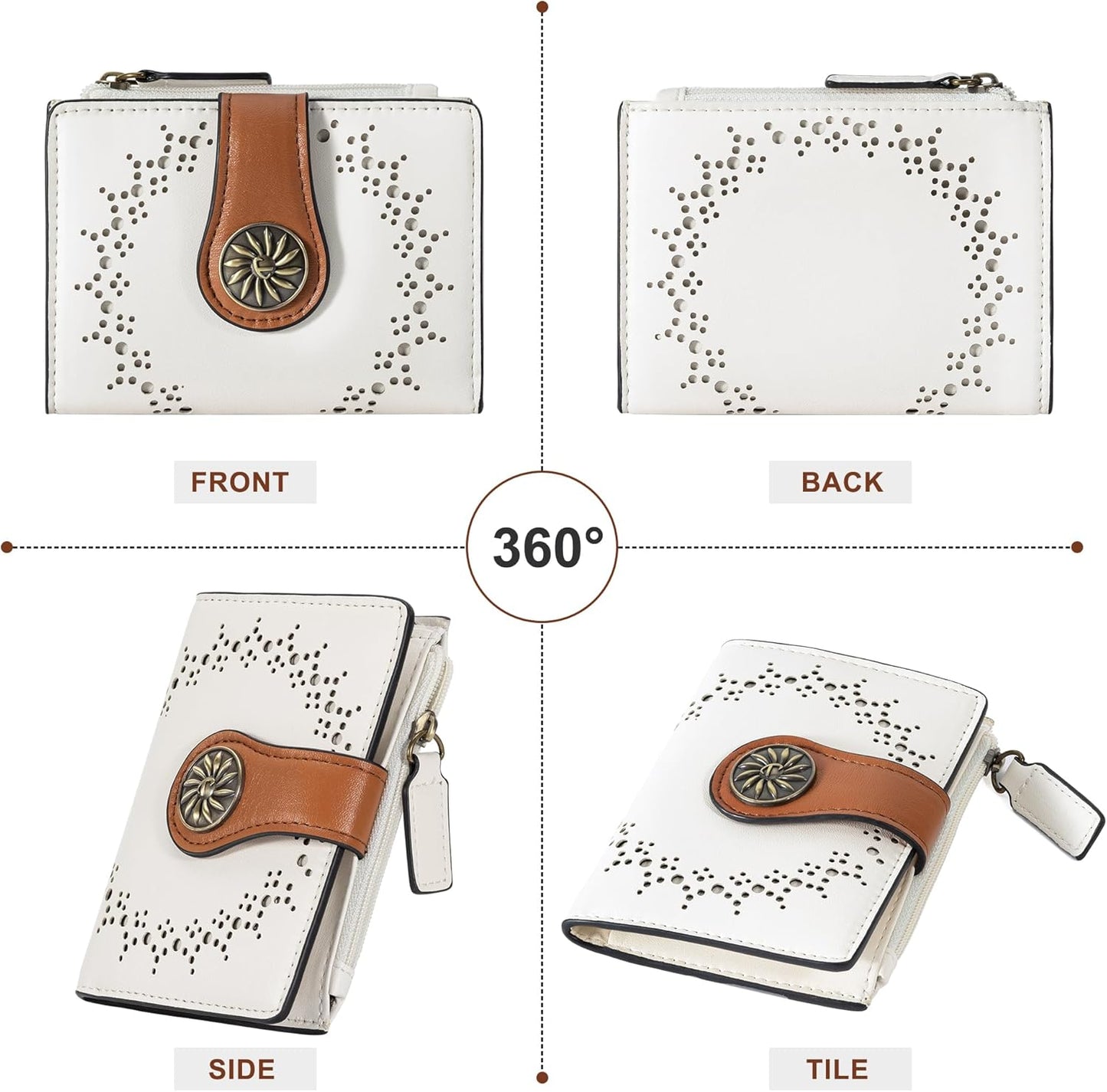 ClaireSlim – Elegante RFID Damesportemonnee met Rits