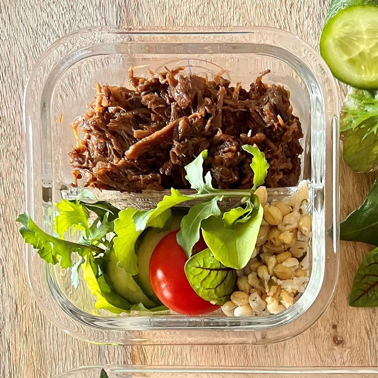 PortionMaster - Set van 3 Glascontainers voor Bariatrie