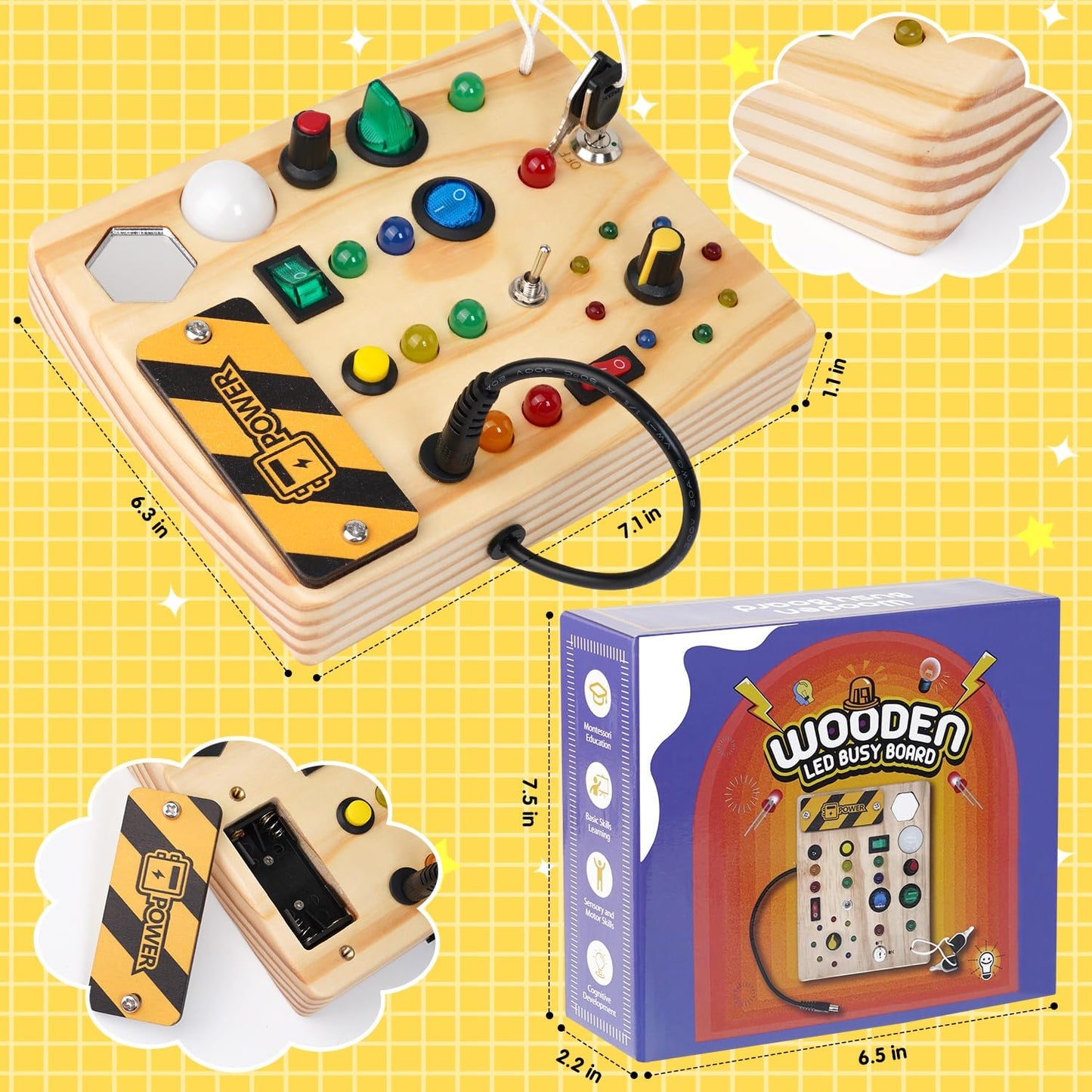 Montessori Peuter Prikbord - Ontdekken met Creatieve Lichten