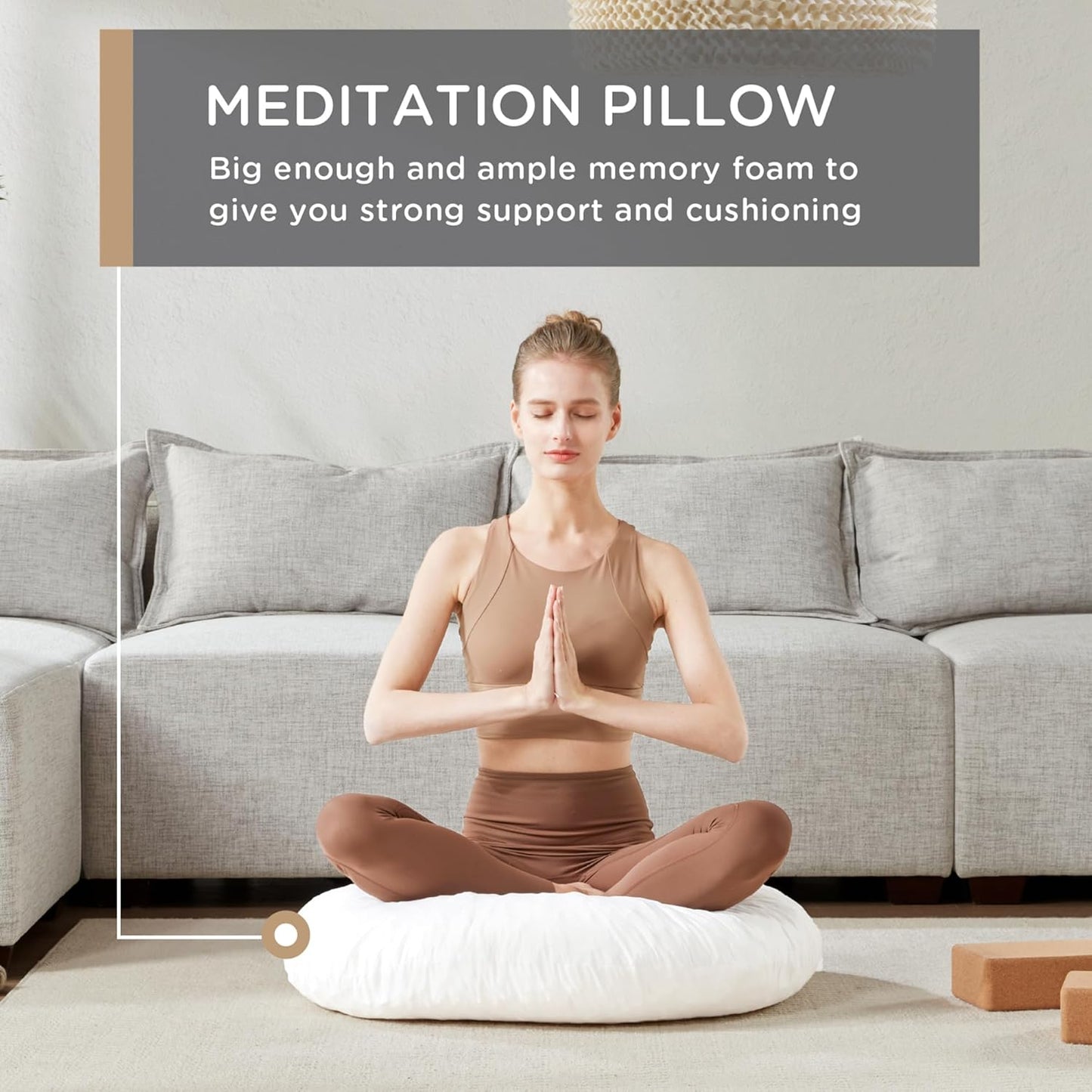 ZenCircle – Groot Rond Memory Foam Kussen