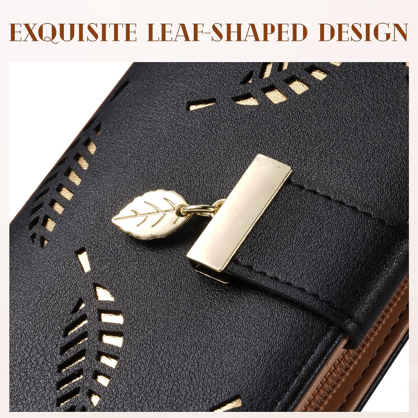 LeatherLeaf – Stijlvolle Leren Portemonnee voor Dames