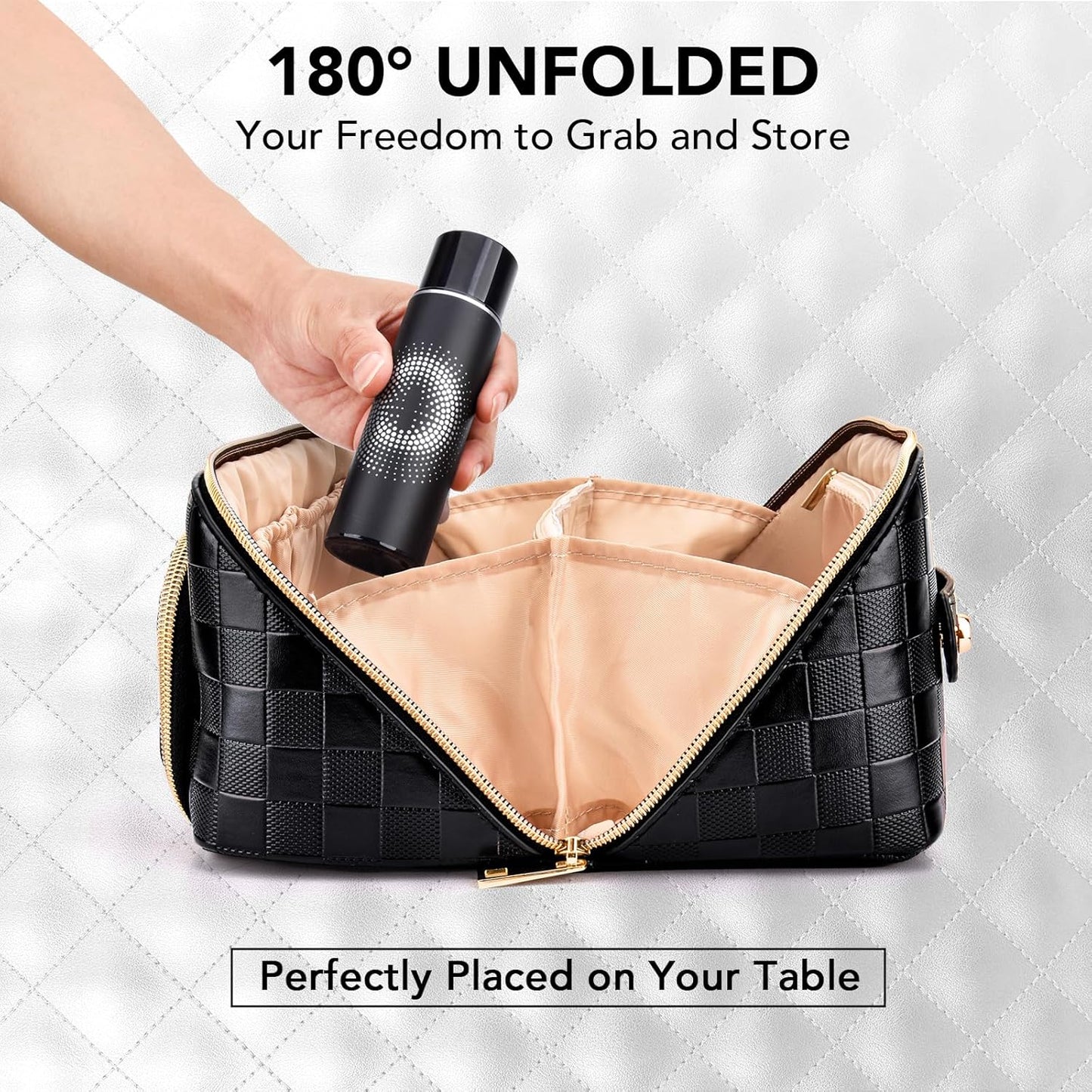 GlamBag - Waterdichte Make-up Reistas met Grote Capaciteit