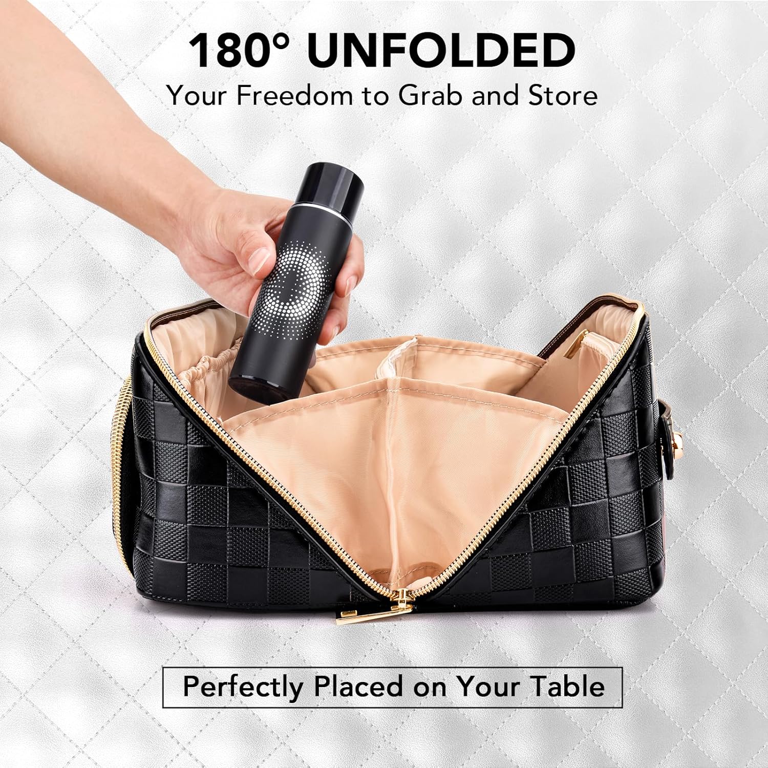 GlamBag - Waterdichte Make-up Reistas met Grote Capaciteit